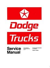 1973 Dodge Truck Shop Service Repair Manual Engine Drivetrain Electrical Book OE picture