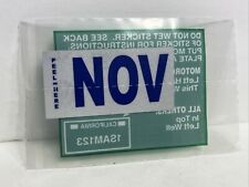 California DMV License Plate Month Sticker - NOVEMBER-Original picture