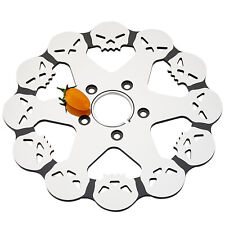11.5 Skull Front Brake Rotor for Harley Touring Electra Heritage Mirror-Polish picture