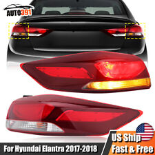 2 x Outer Halogen Tail Lights For Hyundai Elantra 2017 2018 Rear Lamp Left+Right picture