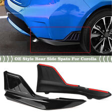 2pcs Gloss Black Rear Bumper Splitter Lip Protector For Toyota Corolla 2020-2023 picture
