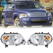 For 2006-2011 Chevy HHR Left+Right Headlights Chrome Headlamps Replacement Pair picture