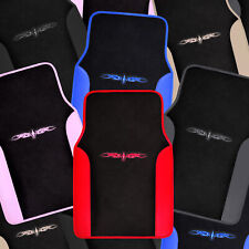 Car Floor Mats 4 Pieces Set Carpet Rubber Backing All Weather Protection picture