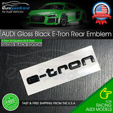 Audi e-tron Gloss Black Emblem 3D Badge Rear Trunk Lid S Line Logo OEM etron picture
