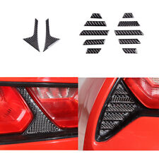 12x Carbon Fiber Taillight Side Cover Trim For Chevrolet Corvette C7 2014-19 picture