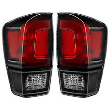 Black Bezel Tail Lights For 2016-2021 Toyota Tacoma Left and Right Side picture