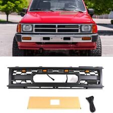 Black Front Grille Fit For TOYOTA 4RUNNER 1987-1989  Bumper Grill With LED Light picture
