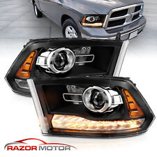 For 2009-2023 Dodge Ram 1500 2500 3500 Mist Black LED Tube Projector Headlights picture