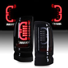 Smoked For 1994-2001 Dodge Ram 1500 2500 3500 LED Tube Tail Lights Brake Lamps picture