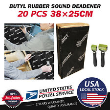 20Sheets (20.44ft2) Silent Butyl Car Sound Deadening Damping Mat Proofing US 2mm picture