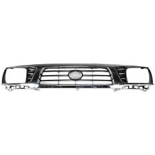 Grille For 1995-1997 Toyota Tacoma 4WD Chrome Shell with Painted Black Insert picture