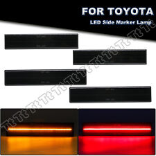 Smoked Front & Rear Bumper LED Side Marker Light For 1986-1992 Toyota Supra Mk.3 picture