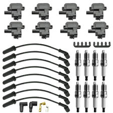 8* High Performance Ignition Coils + Plugs & Wries For Chevy  D580 C1144 UF192 picture