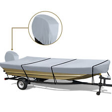 14-16ft Waterproof Heavy Duty Jon Boat Cover with Motor Cover Bar-tack Stitches picture