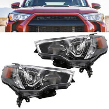 1 Pair Halogen Headlights Assembly Two Sides for 2014-2021 Toyota 4 Runner Black picture