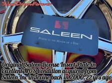 ORIG SALEEN LICENSE INSERT PLATE NOS S281 S351 XP8 FOXBODY SSC SC FORD GT COBRA picture