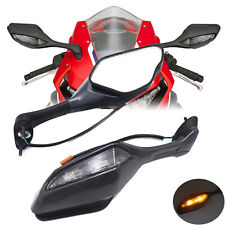 Gulf-Shape LED Turn Signal Rearview Mirror For 17-22 Honda CBR1000RR RA S1 S2 SP picture