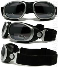 Shatterproof Smoke/Clear/Yellow Motorcycle/Paintball Padded Goggles 466 picture