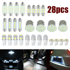 28pcs Car Interior LED Light Bulbs Kit For Dome License Plate Lamp Accessories picture
