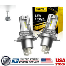 2Pcs AUXITO CANBUS H4 9003 LED Headlight Bulbs Kit High Low Beam White 60000LM picture