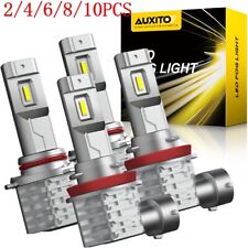 4/8X AUXITO 9005 Headlights Bulb Conversion H11 Combo LED Kit White Super Bright picture