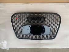 For Audi A6 C7 S6 RS6 2013 2014 2015 Front black bumper honeycomb Grill Grille picture