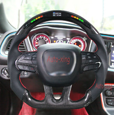 Smart Led Carbon Fiber Flat Steering Wheel for Dodge Charger Challenger SRT2015+ picture