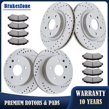 Front and Rear Brake Rotors Pads Kit for Nissan Maxima Drilled Slotted Brakes picture