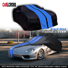 For Ferrari 360 458 550 Blue Satin Indoor Scratch Car Cover Dustproof Protect picture