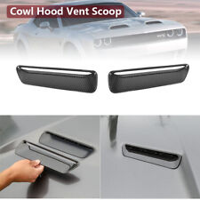 Carbon Fiber Hood Scoop Air Vent Cover Trim For Dodge Challenger SXT 2015-19 picture