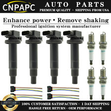 CNPAPC Ignition Coil UF316 & Spark Plug For Toyota Yaris Prius XA XB Echo(4PACK) picture
