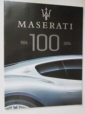 1914-2014 MASERATI 100  Years Sales Brochure Booklet picture