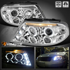 Fits 2001-2005 VW Passat LED Halo Projector Headlights Headlamps Left+Right picture