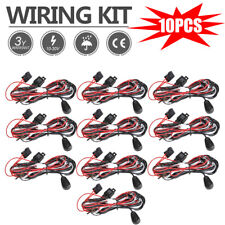 Aaiwa 10x 1-Lead Wiring Harness Kit ON-OFF Switch Relay for LED Light Bar 12V picture