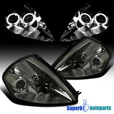 Fits 2000-2005 Mitsubishi Eclipse Halo Smoke Projector Head Light Tinted Lamp picture