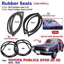 Front Rear Weatherstrip Rubber Seal Fits Toyota Publica KP30 2D 3D 1972-78 4 PCS picture