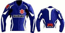 Suzuki GSXR Motorbike Jackets Leather Motorcycle Sport Biker Racer Armor Protect picture