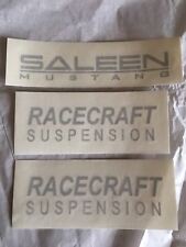 Gold Foxbody Saleen Mustang Decal Set Of 3 picture