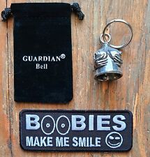 Guardian Bell Handful w/ Boobies Motorcycle Biker Patch for vest picture
