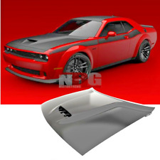 For 2008-2023 Dodge Challenger SRT style ALUMINUM hood with vented bezel picture