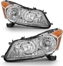 Headlights Assembly Pair Fit For 2008-2012 Honda Accord Chrome Housing picture