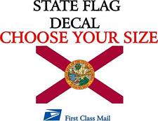FLORIDA STATE FLAG, STICKER, DECAL, 5 YR VINYL STATE OF FLORIDA FLAG picture