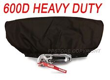 Waterproof Soft Winch Cover - fits 12,000 lb Wireless Winch + Other Winches BLK picture
