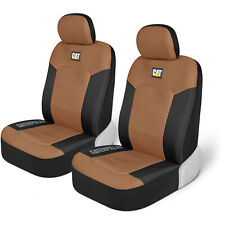 MeshFlex Front Seat Covers Set - Caterpillar Beige Truck SUV Van Car Seat Covers picture