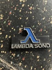 Volvo 240 Lambda Sond Grill Badge Nice Rare Aluminum Emblem 244 245 242 Original picture