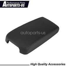 Fits 13-18 Nissan Altima Black Synthetic Leather Console Lid Armrest Cover Skin picture