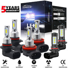 For Toyota Tundra 07-13 6000K White LED Headlight High Low + Fog Light Bulbs Kit picture