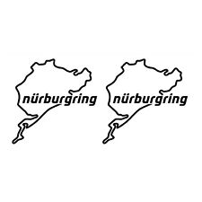 Nurburgring Decal JDM BMW honda race car tablet track window sticker - ANY SIZE picture