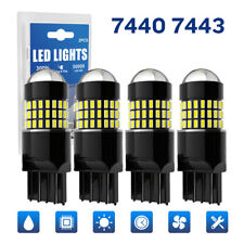 LED Backup Reverse Light Bulbs Back Up Super Bright White 7440 7443 7444 W21W 4x picture