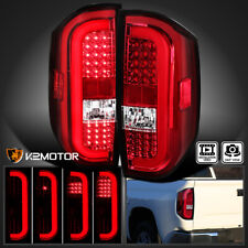 Fits 2014-2021 Toyota Tundra Red LED Tail Lights Sequential Signal  Lamps L+R picture